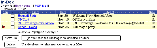 Check the In-box